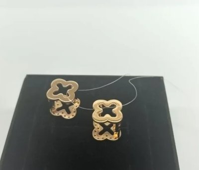 Серьги из красного золота с фианитами 5