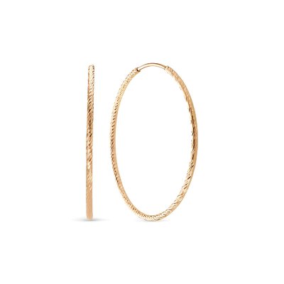 Серьги-конго из красного золота 1