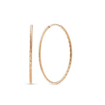 Серьги-конго из красного золота 2