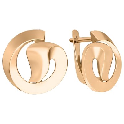 Серьги из красного золота