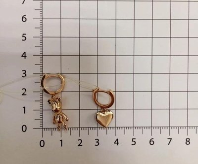 Серьги из красного золота 6