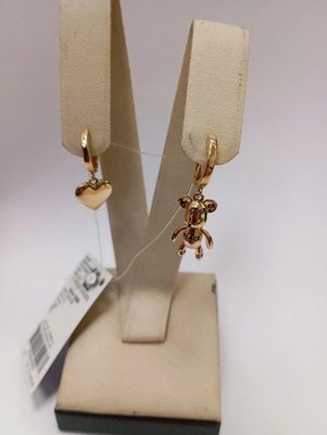 Серьги из красного золота 2