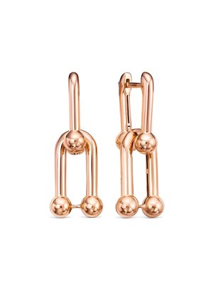 Серьги из красного золота