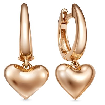 Серьги из красного золота 2