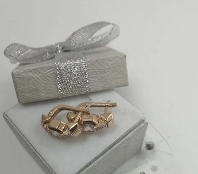 Золотые серьги 585 пробы 3