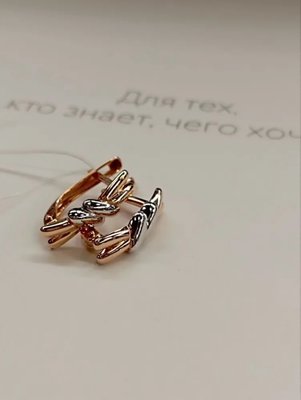 Серьги из красного золота 5