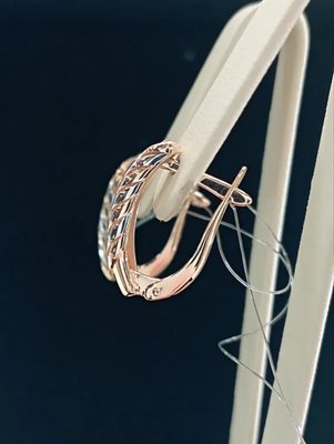 Серьги из красного золота 3