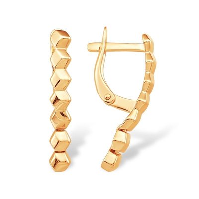 Серьги из красного золота 2