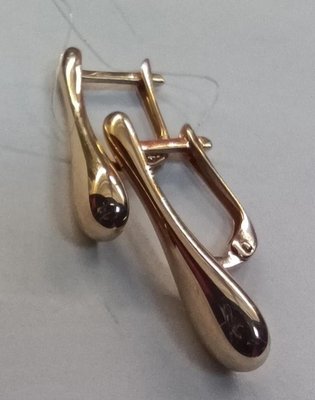 Серьги из красного золота 5