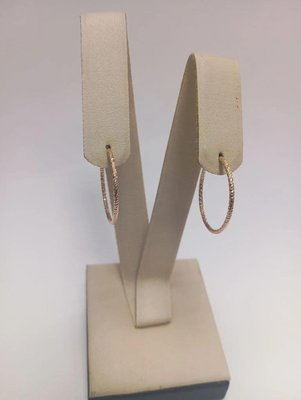 Серьги-конго из красного золота 2