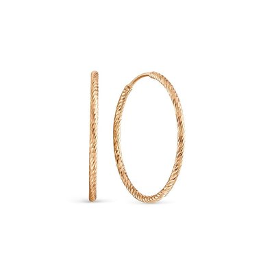 Серьги-конго из красного золота 1