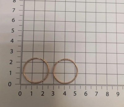 Серьги-конго из красного золота 6
