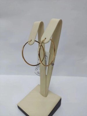 Серьги-конго из красного золота 5