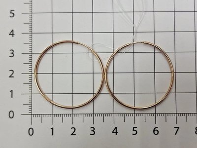 Серьги-конго из красного золота  5