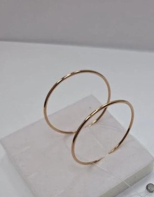 Серьги-конго из красного золота  4