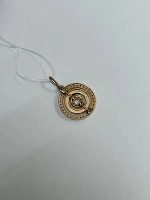 Подвеска из красного золота с фианитами 4