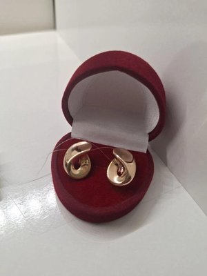 Серьги из красного золота 2