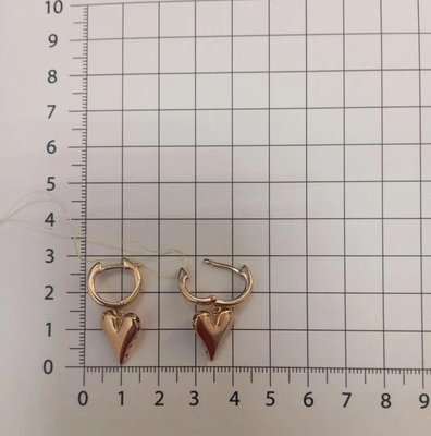 Серьги из красного золота  5