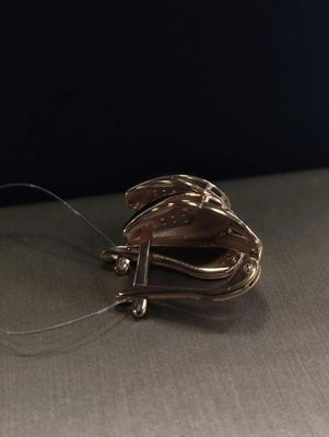 Серьги из красного золота с фиантиами 5