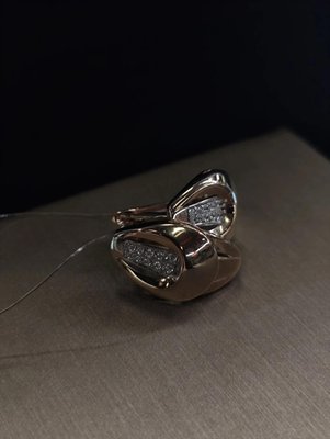 Серьги из красного золота с фиантиами 4