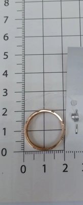 Кольцо из красного золота с фианитами 6