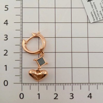 Серьги из красного золота с ониксом 3