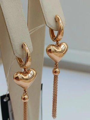 Серьги из красного золота  4