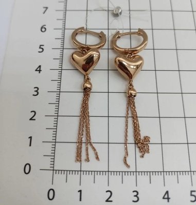 Серьги из красного золота  6