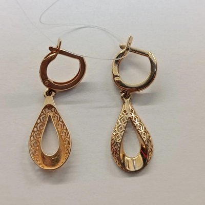 Серьги из красного золота  4