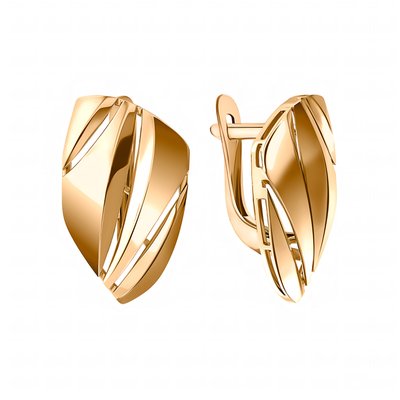Серьги из красного золота 1