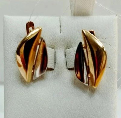 Серьги из красного золота 2