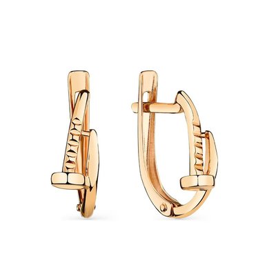 Серьги из красного золота 1