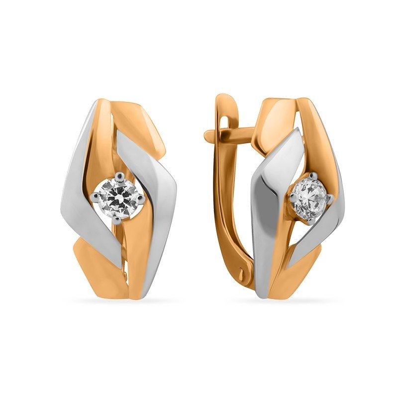 Золото из комбинированного золота с фианитами