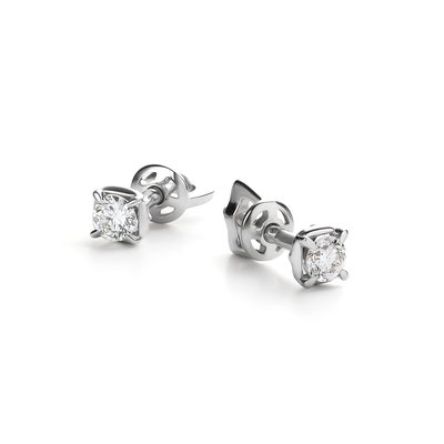 Серьги из белого золота с бриллиантами 3