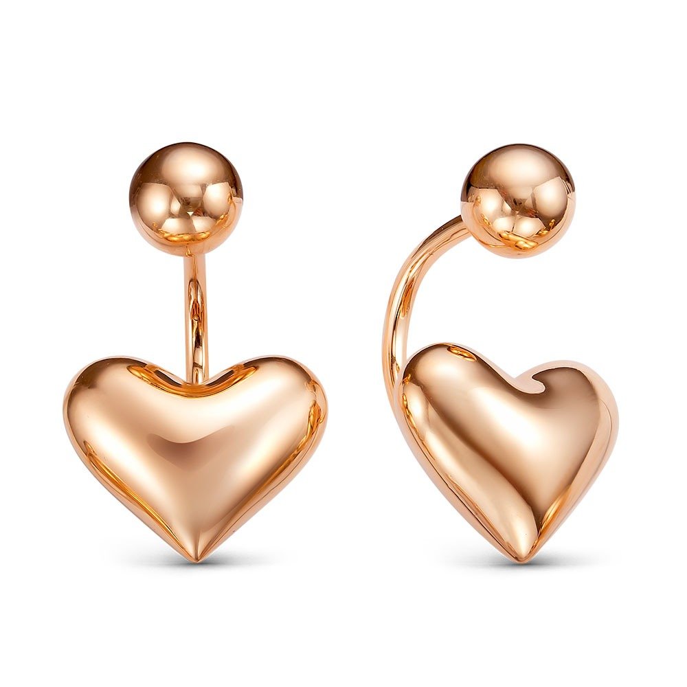 Серьги из красного золота 