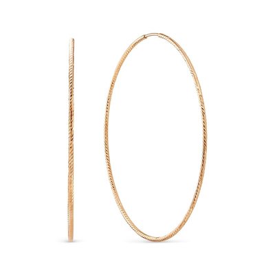 Серьги-конго из красного золота 1