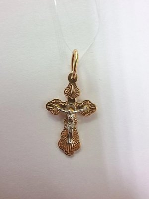 Крест из красного золота  2
